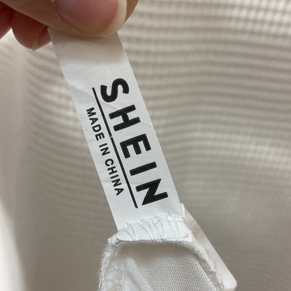 Women’s SHEIN “Wine O’ Clock” pink and white pajama set. Size medium. - Picture 10 of 11